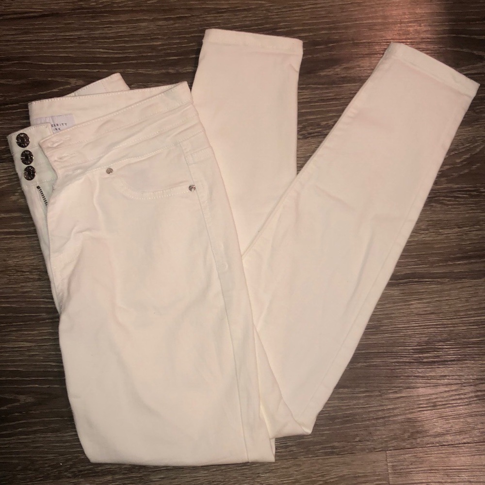 White high rise jeggings